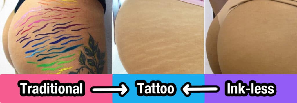 Traditional-Tattoo-vs-inkless-tattoo